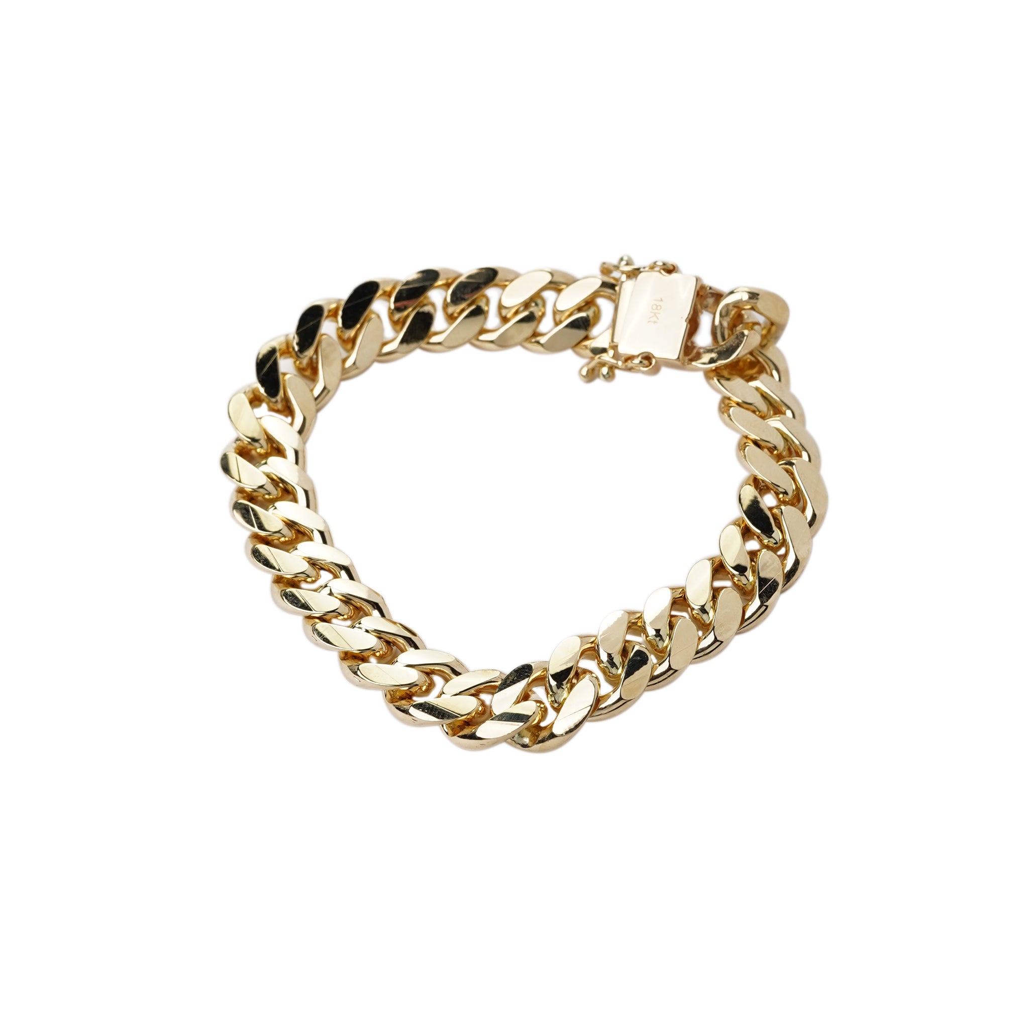 18K Yellow Gold Cuban Links Bracelet