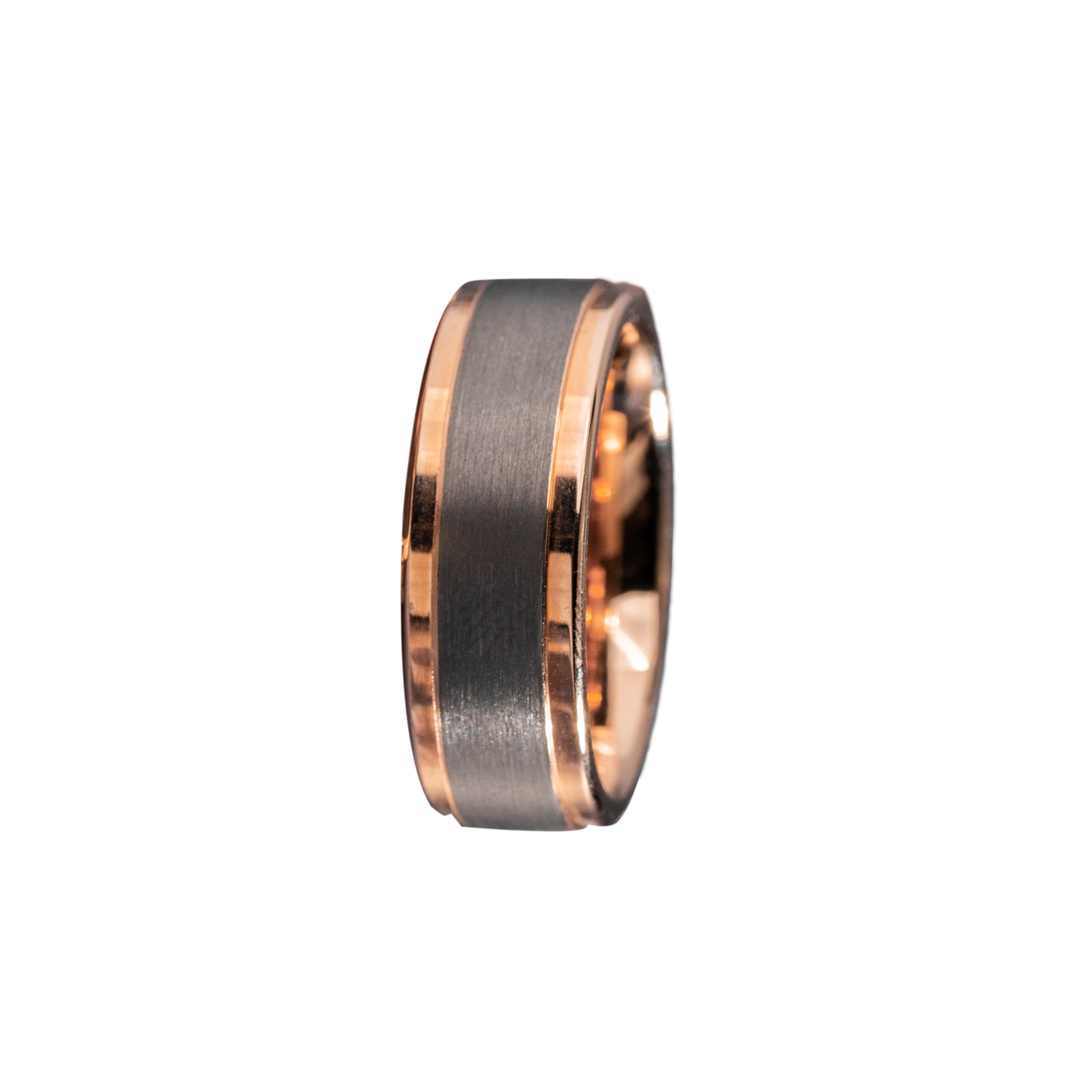 Custom 14K Rose Gold And Tantalum Ring