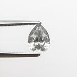 Load image into Gallery viewer, 0.86ct 7.12x5.22x3.39mm GIA Fancy Light Grey Pear Brilliant 18729-01
