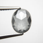 Load image into Gallery viewer, 3.28ct 9.96x8.02x4.38mm GIA Fancy Dark Gray Oval Double Cut 18740-01 - Misfit Diamonds
