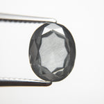 Load image into Gallery viewer, 3.28ct 9.96x8.02x4.38mm GIA Fancy Dark Gray Oval Double Cut 18740-01 - Misfit Diamonds
