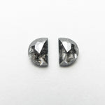 Load image into Gallery viewer, 2pc 0.69cttw 4.77x3.47x2.22mm Half Moon Rosecut Matching Pair 18936-08
