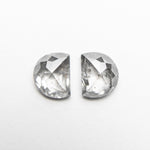 Load image into Gallery viewer, 2pc 1.18cttw 5.68x4.62x2.38mm Half Moon Rosecut Matching Pair 18936-09
