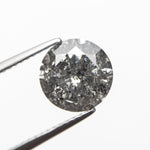 Load image into Gallery viewer, 3.16ct 9.25x9.23x5.72mm Salt and Pepper Round Brilliant 19054-01
