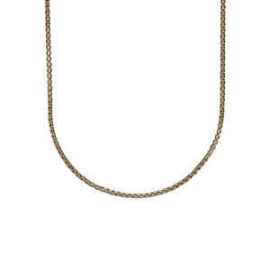 18K Gold Hollow Box Chain