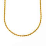 Load image into Gallery viewer, 18K Yellow Gold Rope (Hollow) Chain
