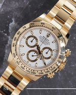 Load image into Gallery viewer, Rolex Daytona 18k Yellow Gold with White Dial 116508
