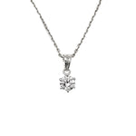Load image into Gallery viewer, 18K 6 Prong Diamond Pendant
