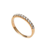 Load image into Gallery viewer, 18K Rose Gold Pavé Diamond Ring (Medium stones)
