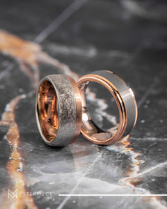 Custom 14K Rose Gold And Tantalum Ring