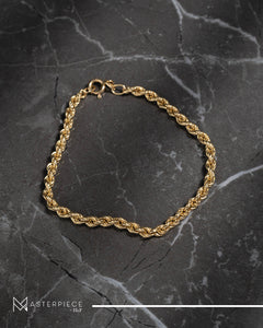 18K Yellow Gold Rope Bracelet