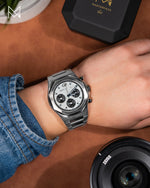 Load image into Gallery viewer, Girard-Perregaux Laureato Silver Chronograph 42mm BRAND NEW
