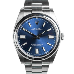 Rolex Oyster Perpetual 41mm Stainless Steel Blue Dial 124300 BRAND NEW