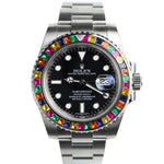 Load image into Gallery viewer, Stainless Steel Submariner 40mm Rainbow 1 Watch Bezel
