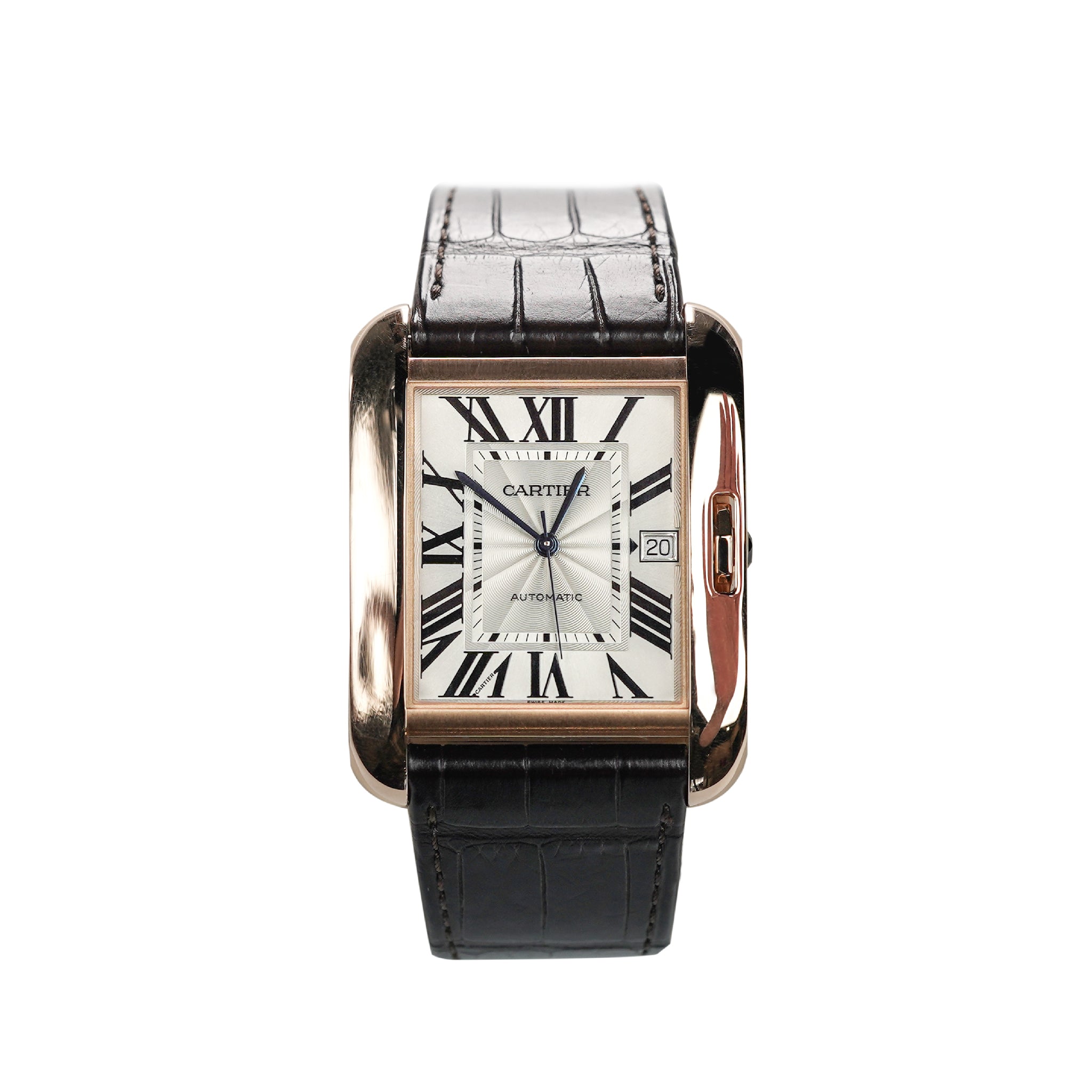 Cartier 18K Rose Gold Large Tank Anglaise Ref. 3504