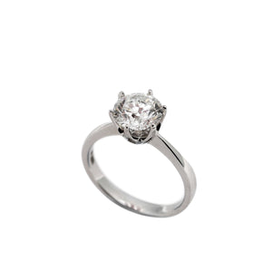 Tapered Classic 6-Prong Solitaire Setting