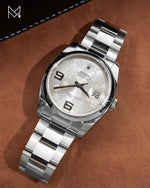 Load image into Gallery viewer, Rolex Datejust Stainless Steel Floral Silver 116200 Pre-Owned
