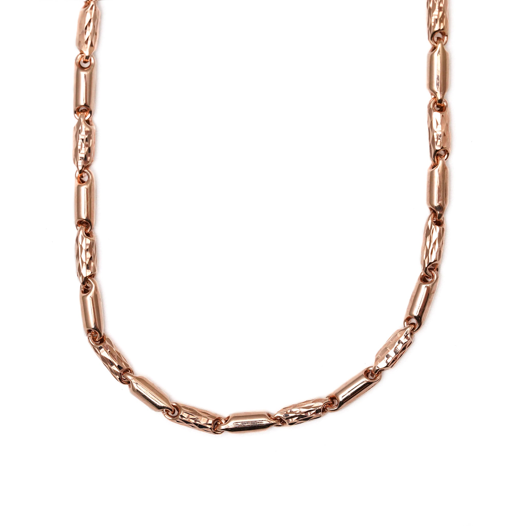 18K Rose Gold Link Necklace