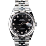 Load image into Gallery viewer, Rolex 2021 Datejust 126234 Black Diamond Dial Stainless Steel BRAND NEW
