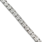 Load image into Gallery viewer, 14K White Gold Cluster Diamond Bracelet
