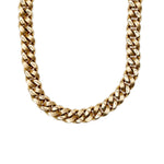 Load image into Gallery viewer, 14K Yellow Gold Polish and Matt Cuban Link Necklace
