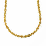 Load image into Gallery viewer, 18K Yellow Gold Rope (Hollow) Necklace

