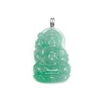 Load image into Gallery viewer, 18K White Gold Translucent Quan Yin Jadeite Jade Pendant
