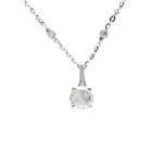 Load image into Gallery viewer, Rose Cut Diamond Necklace 18K White Gold
