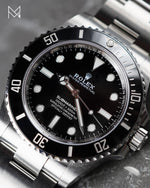 Load image into Gallery viewer, Rolex 2022 Submariner 41mm No Date Black Ceramic 124060
