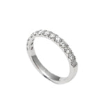 Load image into Gallery viewer, 18K White Gold Pavé Diamond Ring (Larger stones)
