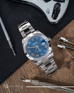 Load image into Gallery viewer, Rolex Datejust Blue Roman Dial  41mm 126300 Pre-Owned
