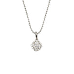 Load image into Gallery viewer, 18K White Gold Diamond Halo Pendant
