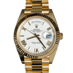 Load image into Gallery viewer, Rolex President Day-Date 40mm 228238 18K Yellow Gold White Roman Dial Watch 2021 Pre-Owned
