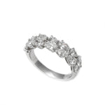 Load image into Gallery viewer, 18K White Gold 1.68CT Pear Shape Two Row Diamond Ring
