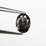 Load image into Gallery viewer, 0.77ct 6.75x5.10x2.78mm SI1 Fancy Dark Grey Oval Brilliant 22713-01
