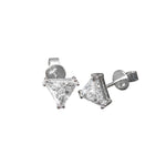 Load image into Gallery viewer, 18K White Gold Trilliant Cut Diamond Studs
