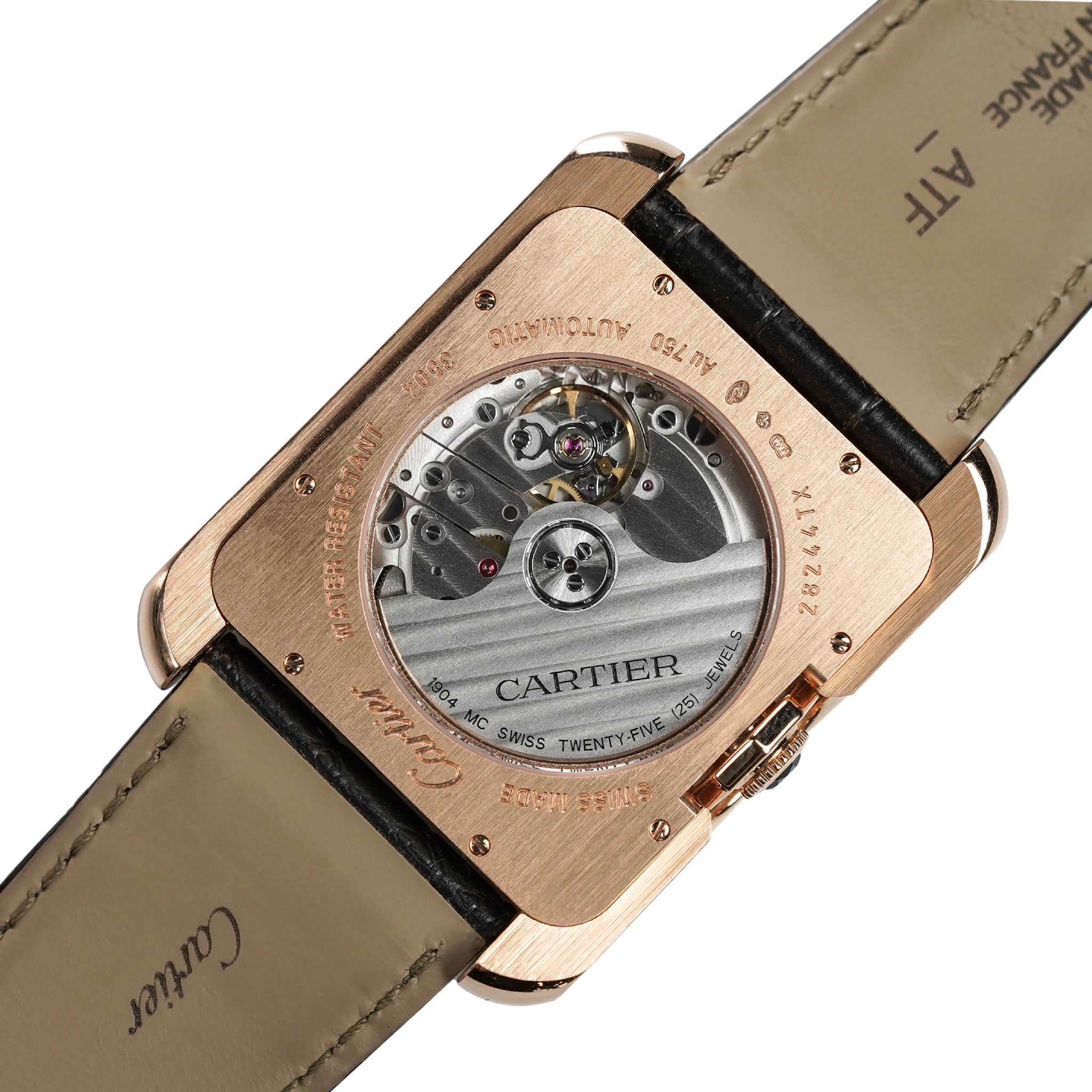 Cartier 18K Rose Gold Large Tank Anglaise Ref. 3504