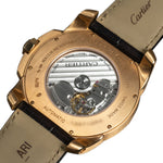 Load image into Gallery viewer, Calibre De Cartier 42mm 18K Rose Gold Brown Roman Dial W7100007 Pre-Owned
