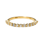Load image into Gallery viewer, 18K Gold Bubble Set Diamond Ring

