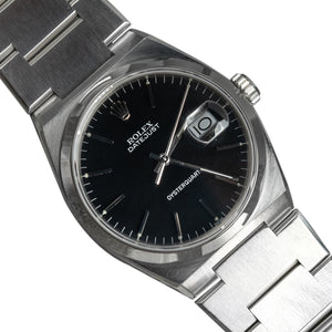 Rolex Datejust Oyster Quartz 17000 Stainless Case Black Dial 36mm Pre-Owned
