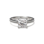Load image into Gallery viewer, 18K White Gold 2CT Princess Cut Solitaire Diamond Ring
