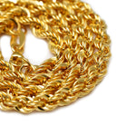 Load image into Gallery viewer, 18K Yellow Gold Rope (Hollow) Chain
