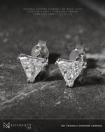 Load image into Gallery viewer, 18K White Gold Trilliant Cut Diamond Studs
