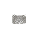 Load image into Gallery viewer, 14K White Gold Fancy Cocktail Diamond Ring
