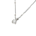 Load image into Gallery viewer, Rose Cut Diamond Necklace 18K White Gold
