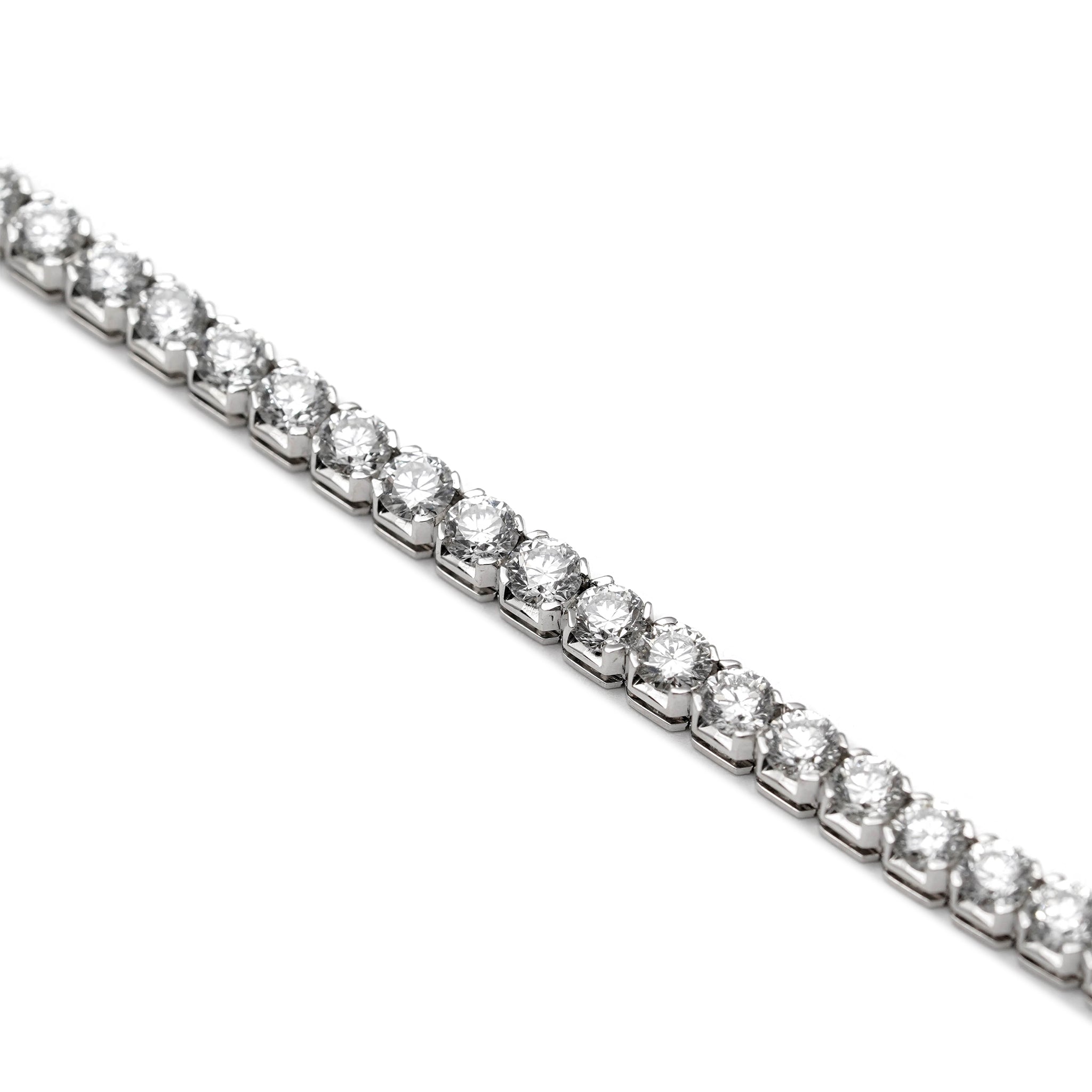 18K White Gold Diamond Bracelet (8.78CT)