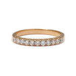 Load image into Gallery viewer, 18K Rose Gold Pavé Diamond Ring (Medium stones)
