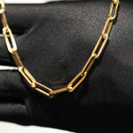 Load image into Gallery viewer, 14K Yellow Gold Men&#39;s Paper Clip Necklace
