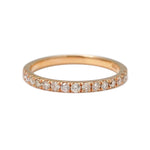 Load image into Gallery viewer, 18K Rose Gold Pavé Diamond Ring (Medium stones)

