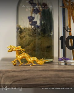 24K Solid Gold Dragon Display